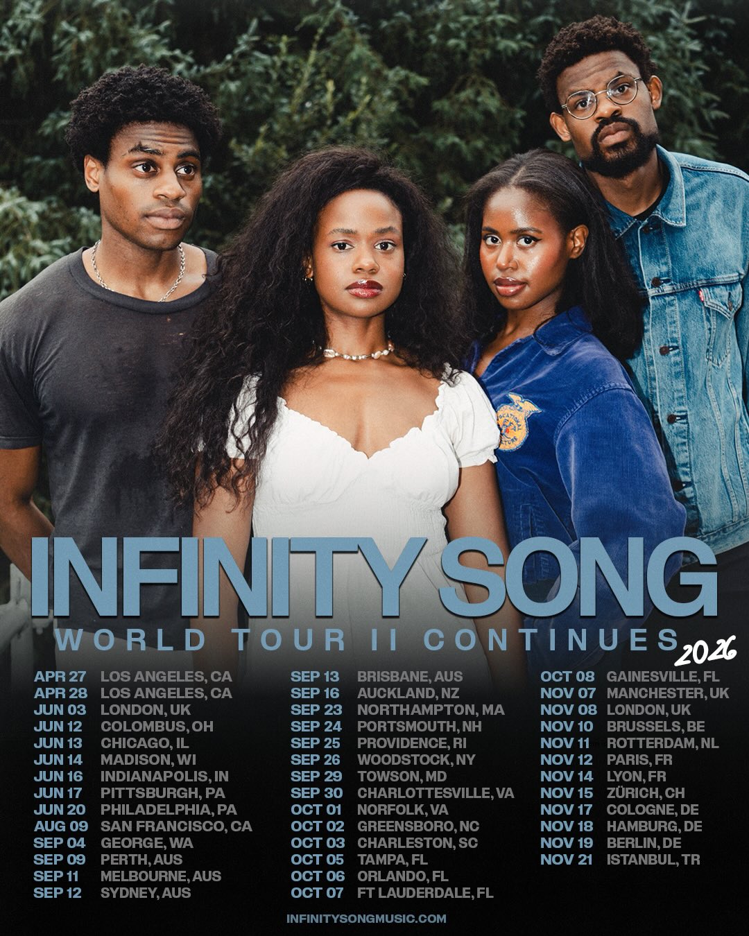Infinity Song World Tour II Continues...! Tour Poster 2026